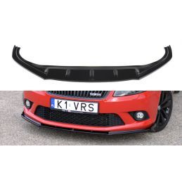 LAME AVANT MAXTON / SPLITTER SKODA FABIA MK2 RS Noir Brillant