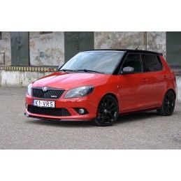 LAME AVANT MAXTON / SPLITTER SKODA FABIA MK2 RS Noir Brillant