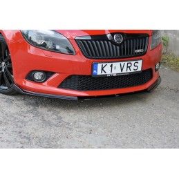 LAME AVANT MAXTON / SPLITTER SKODA FABIA MK2 RS Noir Brillant