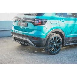 Maxton Central Arriere Splitter Volkswagen T-Cross Gloss Black, VW-TCROSS-1-RD1G Tuning.fr