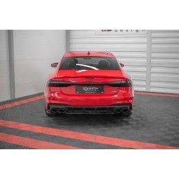 Maxton Central Arriere Splitter Audi S7 C8 Gloss Black, AU-A7-C8-SLINE-RD1G Tuning.fr