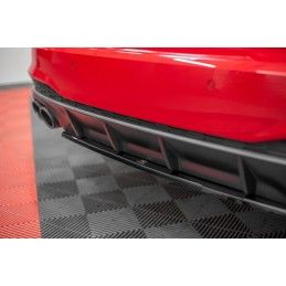 Maxton Central Arriere Splitter Audi S7 C8 Gloss Black, AU-A7-C8-SLINE-RD1G Tuning.fr