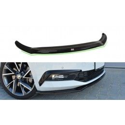 Maxton Lame Du Pare-Chocs Avant V.2 Skoda Superb Mk3 Gloss Black, SK-SU-3-FD2G Tuning.fr