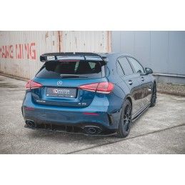 Rajout Latérale Du Becquet Mercedes A35 AMG Hatchback W177 Noir Brillant