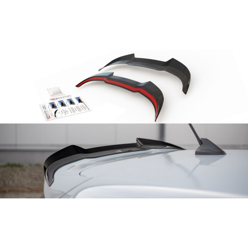 Maxton Spoiler Cap V.2 Ford Fiesta Mk8 ST / ST-Line Gloss Black, FO-FI-8-ST-CAP1G Tuning.fr