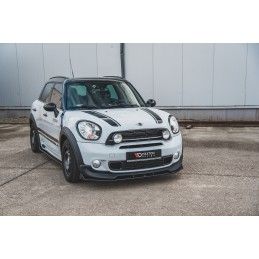 Maxton Lame Du Pare-Chocs Avant Mini Countryman Mk1 JCW Gloss Black, MC-CO-S-1-FD1G Tuning.fr