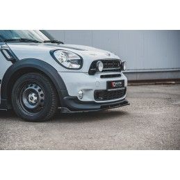 Maxton Lame Du Pare-Chocs Avant Mini Countryman Mk1 JCW Gloss Black, MC-CO-S-1-FD1G Tuning.fr