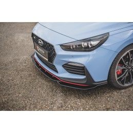 Maxton Lame Du Pare-Chocs Avant V.4 Hyundai I30 N Mk3 Hatchback/ Fastback Gloss Black, HY-I30-3-N-FD4G Tuning.fr