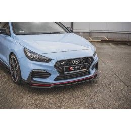 Maxton Lame Du Pare-Chocs Avant V.4 Hyundai I30 N Mk3 Hatchback/ Fastback Gloss Black, HY-I30-3-N-FD4G Tuning.fr