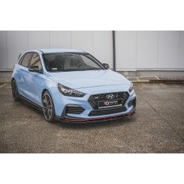 Maxton Lame Du Pare-Chocs Avant V.5 Hyundai I30 N Mk3 Hatchback/ Fastback Gloss Black, HY-I30-3-N-FD5G Tuning.fr