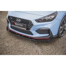 Maxton Lame Du Pare-Chocs Avant V.5 Hyundai I30 N Mk3 Hatchback/ Fastback Gloss Black, HY-I30-3-N-FD5G Tuning.fr