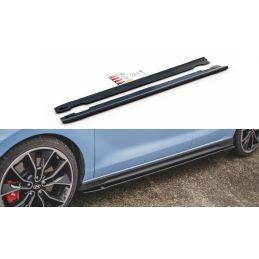 Rajouts Des Bas De Caisse MAXTON V.4 Hyundai I30 N Mk3 / Mk3 FL Hatchback/ Fastback Noir Brillant