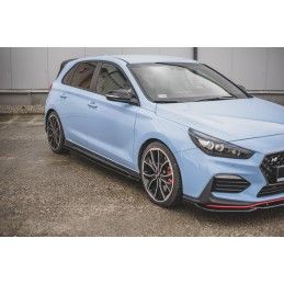 Rajouts Des Bas De Caisse MAXTON V.4 Hyundai I30 N Mk3 / Mk3 FL Hatchback/ Fastback Noir Brillant