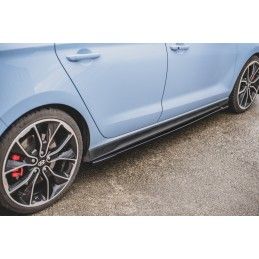 Rajouts Des Bas De Caisse MAXTON V.4 Hyundai I30 N Mk3 / Mk3 FL Hatchback/ Fastback Noir Brillant