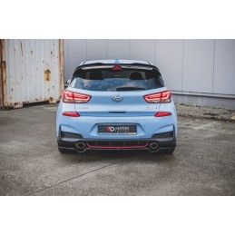 Maxton Central Arriere Splitter Hyundai I30 N Mk3 Hatchback Gloss Black, HY-I30-3-N-RD1G Tuning.fr