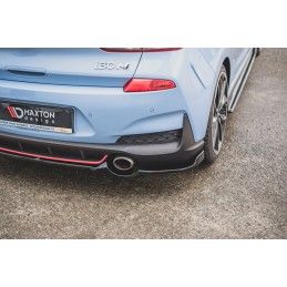 Maxton Central Arriere Splitter Hyundai I30 N Mk3 Hatchback Gloss Black, HY-I30-3-N-RD1G Tuning.fr