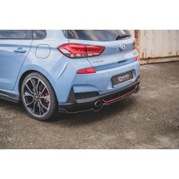 Maxton Central Arriere Splitter Hyundai I30 N Mk3 Hatchback Gloss Black, HY-I30-3-N-RD1G Tuning.fr