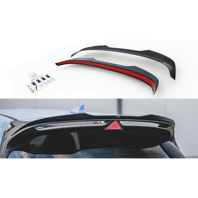 Spoiler Cap Maxton V.2 Hyundai I30 N Mk3 / Mk3 FL Hatchback Noir Brillant