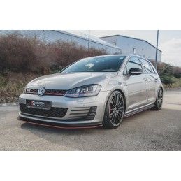 Sports Durabilité Rajouts Des Bas De Caisse MAXTON Pour VW Golf 7 GTI Rouge