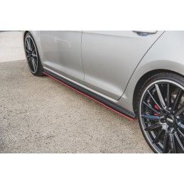 Sports Durabilité Rajouts Des Bas De Caisse MAXTON Pour VW Golf 7 GTI Rouge