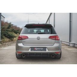 Maxton Sport Durabilité Central Diffuseur Arriere V.1 VW Golf 7 GTI Black, VWGO7GTICNC-RS1B Tuning.fr