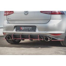 Sport Durabilité Central Diffuseur Arriere V.2 VW Golf 7 GTI Noir