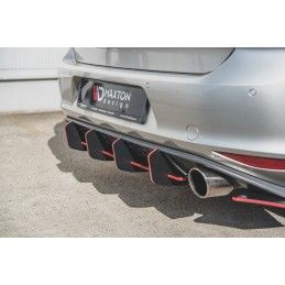 Sport Durabilité Central Diffuseur Arriere V.2 VW Golf 7 GTI Rouge