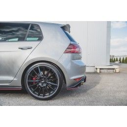 Maxton Sport Durabilité Lame Du Pare Chocs Arriere V.1 VW Golf 7 GTI Black, VWGO7GTICNC-RSD1B Tuning.fr