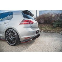 Maxton Sport Durabilité Lame Du Pare Chocs Arriere V.2 VW Golf 7 GTI Black, VWGO7GTICNC-RSD2B Tuning.fr