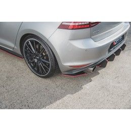 Maxton Sport Durabilité Lame Du Pare Chocs Arriere V.2 VW Golf 7 GTI Black, VWGO7GTICNC-RSD2B Tuning.fr