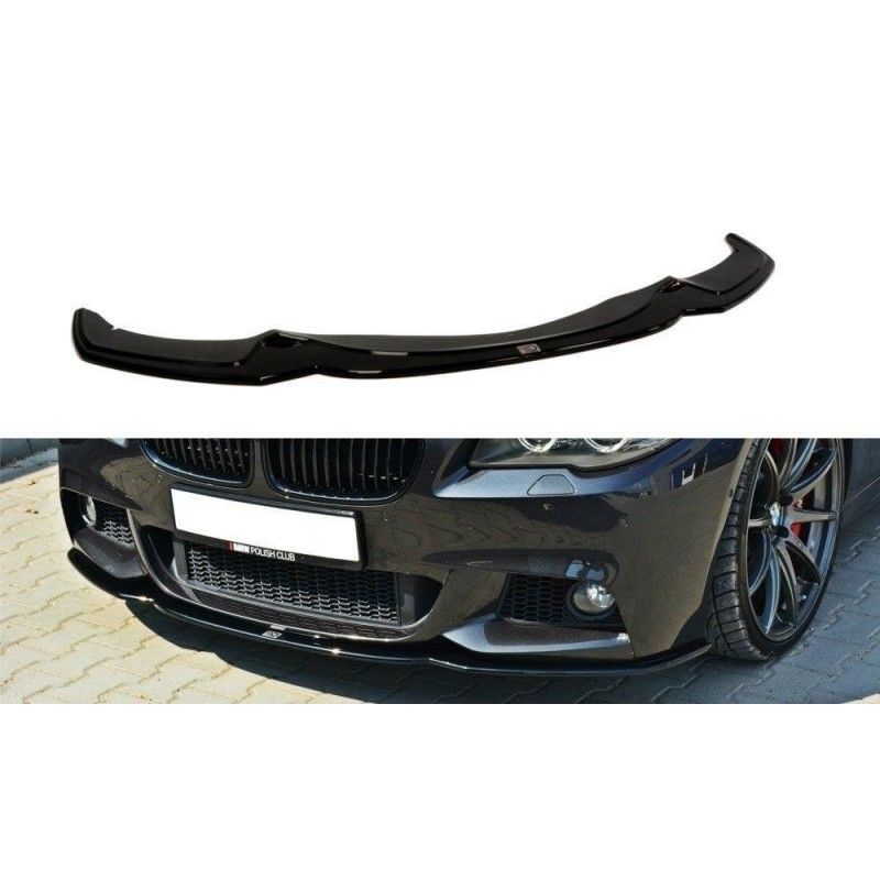 LAME AVANT MAXTON V.2 BMW 5 F10/F11 MPACK Noir Brillant