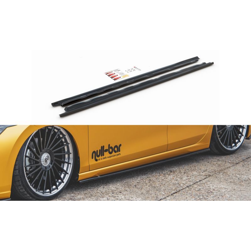 Maxton Rajouts Des Bas De Caisse V.1 VW Golf 8 Gloss Black, VW-GO-8-SD1G Tuning.fr