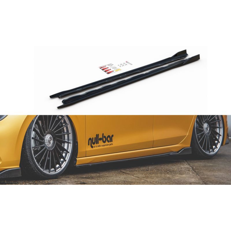 Maxton Rajouts Des Bas De Caisse V.2 VW Golf 8 Gloss Black, VW-GO-8-SD2G Tuning.fr