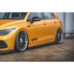 Maxton Rajouts Des Bas De Caisse V.2 VW Golf 8 Gloss Black, VW-GO-8-SD2G Tuning.fr