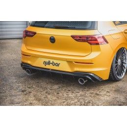 Maxton Rajout Du Pare-Chocs Arriere VW Golf 8 (GTI Look) Gloss Black, VW-GO-8-RS1GO__O Tuning.fr