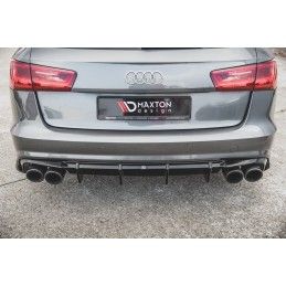 Maxton Diffuseur Arrière Complet Audi S6 / A6 S-Line C7 FL Gloss Black, AU-S6-C7F-AV-RS1G Tuning.fr