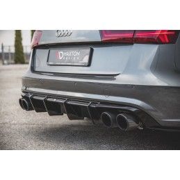 Maxton Diffuseur Arrière Complet Audi S6 / A6 S-Line C7 FL Gloss Black, AU-S6-C7F-AV-RS1G Tuning.fr