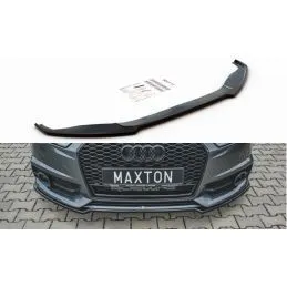 LAME AVANT MAXTON Audi S6 / A6 S-Line C7 FL Noir Brillant