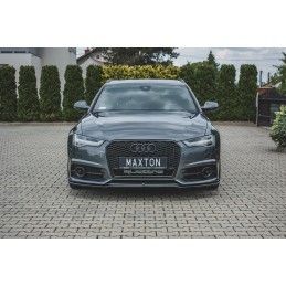 LAME AVANT MAXTON Audi S6 / A6 S-Line C7 FL Noir Brillant