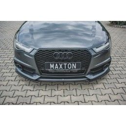 LAME AVANT MAXTON Audi S6 / A6 S-Line C7 FL Noir Brillant