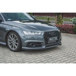 LAME AVANT MAXTON Audi S6 / A6 S-Line C7 FL Noir Brillant