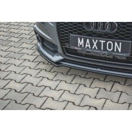 LAME AVANT MAXTON Audi S6 / A6 S-Line C7 FL Noir Brillant