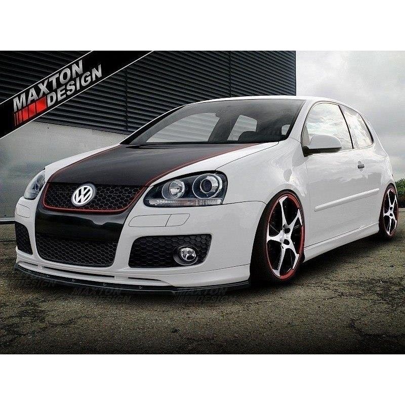 Maxton LAME DU PARE-CHOCS AVANT VW GOLF V GTI VOTEX Gloss Black, VW-GO-5-GTI-VOTEX-FD1G Tuning.fr