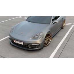 Maxton Lame Du Pare-Chocs Avant Porsche Panamera GTS 971 Gloss Black, PO-PA-971-T-FD1G Tuning.fr