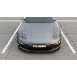 Maxton Lame Du Pare-Chocs Avant Porsche Panamera GTS 971 Gloss Black, PO-PA-971-T-FD1G Tuning.fr