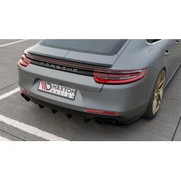 Diffuseur Arrière Complet Porsche Panamera GTS 971 Noir Brillant