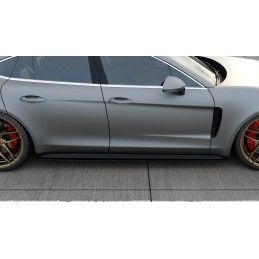 Rajouts Des Bas De Caisse MAXTON Porsche Panamera GTS 971 Noir Brillant