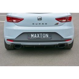 Maxton Diffuseur Arrière Complet Seat Leon III Cupra Gloss Black, SE-LE-3-CU-RS1G Tuning.fr