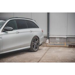 Lames De Pare-Chocs Arrière Latérales Mercedes-Benz E63 AMG Estate/Sedan S213/W213 Noir Brillant