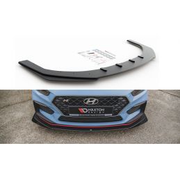 Sport Durabilité LAME AVANT MAXTON + Flaps Hyundai I30 N Mk3 Hatchback / Fastback Noir + Rabats Brillant 